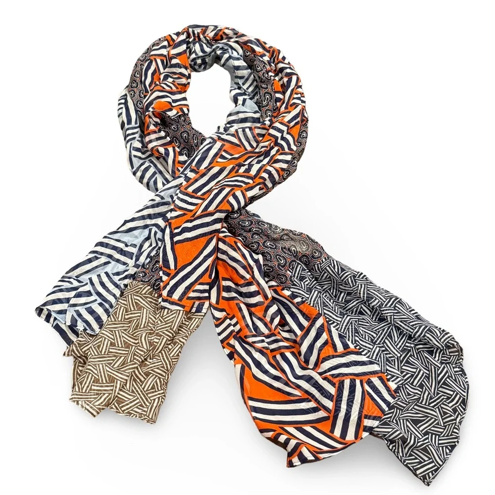 Diane Von Furstenberg: 💯 % Silk Scarf wrap Multi 🧣 OS - Picture 1 of 7